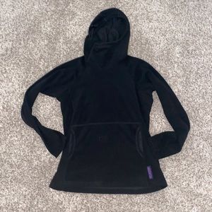 Womens Black Microgrid Hoodie